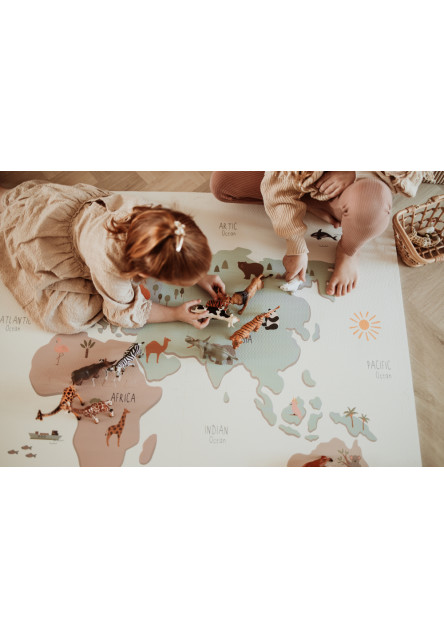Play&Go EEVAA Podloka na hranie Worldmap
